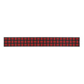 Red Black Weave Pattern Ripsband (Vorderseite)