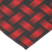 Red Black Weave Pattern Tischdecke (Schrägansicht)