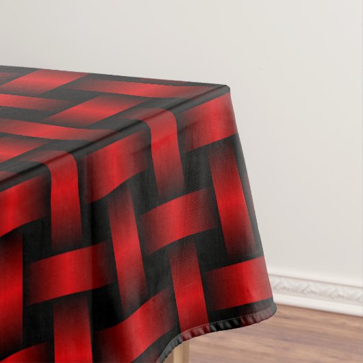 Red Black Weave Pattern Tischdecke (Beispiel)
