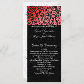 Red Black Wedding Programm (Vorne/Hinten)