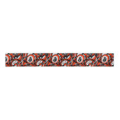 Red Black White Abstract Haida Face Native Art Ripsband (Vorderseite)