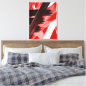 Red Black White Abstract  Leinwanddruck (Insitu (Schlafzimmer))