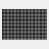 Red Black & White Buffalo Kariert Geschenkpapier Set (Vorderseite 2)