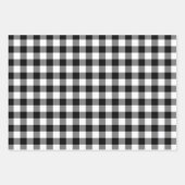 Red Black & White Buffalo Kariert Geschenkpapier Set (Vorderseite 3)