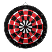 Red Black & White Dartboard Dartscheibe (vorne)