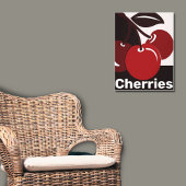 Red, Black, White Kitchen Wall Deco - Poster