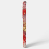 Red Black White Oil Paint Print Samsung Galaxy Hülle (Rückseite (Horizontal))