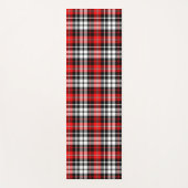 Red Black White Plaid Tartan Pattern Design  Yogamatte (Vorderseite)