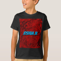 Red Black Wirbel moderne geometrische 3D Name Pop