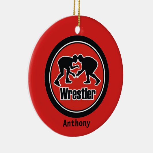 Red & Black Wrestler Weihnachtsschmuck (Rechts)