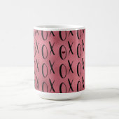 Red Black XOXO Herz Kaffeetasse (Mittel)