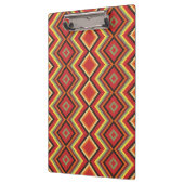 Red Black Yellow Native American Blanket Muster Klemmbrett (Links)