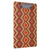 Red Black Yellow Native American Blanket Muster Klemmbrett (Rechts)
