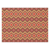 Red Black Yellow Native American Blanket Muster Tischdecke (Vorderseite (Horizontal))