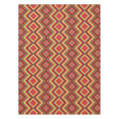 Red Black Yellow Native American Blanket Muster Tischdecke (Vorderseite)
