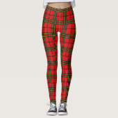 Red Black Yellow Tartan Leggings (Vorderseite)