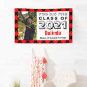 Red & Black You Did It Graduation Banner (Insitu)