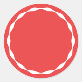 Red Blank Circle Custom Spice Sticker