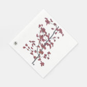Red Blätter Paper Napkin Serviette (Ecke)