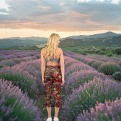 Red Blaze Urban Jungle - Fierce und Bold Design. Capri Leggings