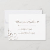 Red Bleeding Hearts Blume Hochzeit RSVP Karte (Rückseite)