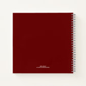 Red BLESS YOUR ZUHAUSE Real Anwesen Notebook Notizblock (Rückseite)