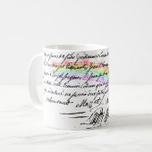 Red Bling Eiffel Tower Kaffeetasse (Vorderseite Links)