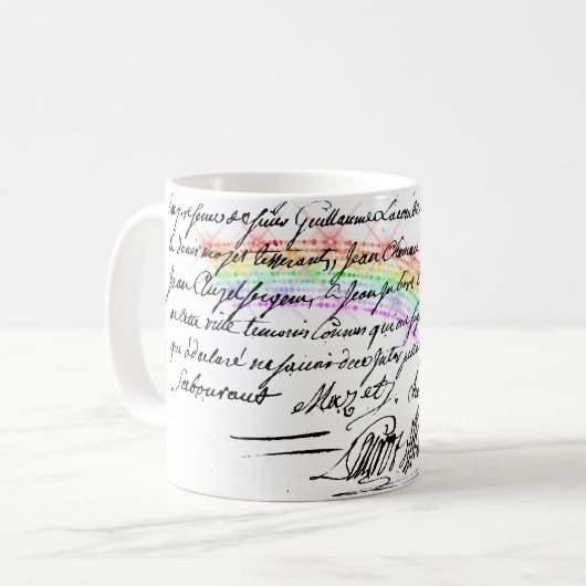 Red Bling Eiffel Tower Kaffeetasse (Vorderseite Links)