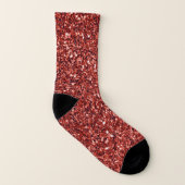 Red Bling, glänzend und funkelnd Socken (Rechts - Außen)