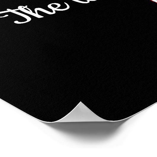 Red & Blkack Horse Mane Poster drucken (Ecke)