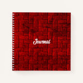 Red Blocks Journal Notebook Notizblock (Vorderseite)