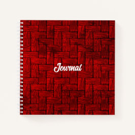 Red Blocks Journal Notebook Notizblock