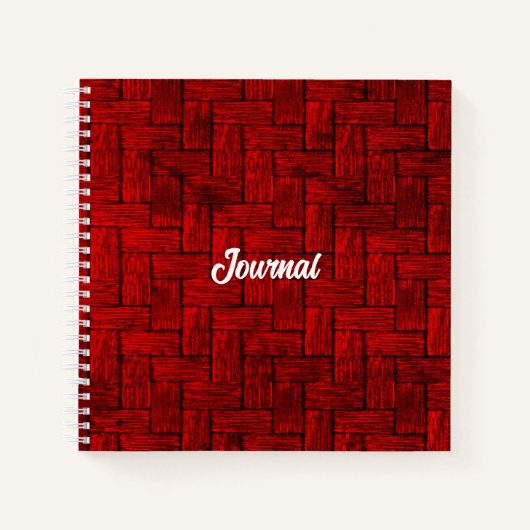 Red Blocks Journal Notebook Notizblock (Vorderseite)