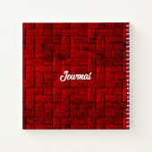 Red Blocks Journal Notebook Notizblock (Rückseite)