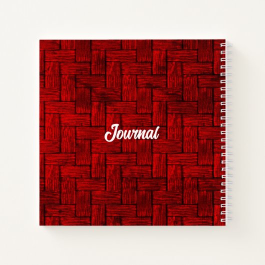 Red Blocks Journal Notebook Notizblock (Rückseite)