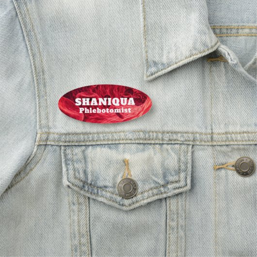 Red Blood Cells Namensschild (Beispiel)