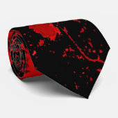 Red Bloody Celtic Cross Krawatte (Gerollt)