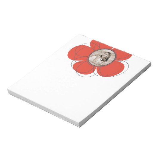 Red Bloom Notizblock (Rotiert)