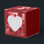 Red Bloom Symphony Geschenkschachtel<br><div class="desc">A vibrant tapestry of red roses and poppies unfolds across a blush-toned background,  interwoven with swirling vines and abstract flourishes. This artwork evokes romantic intensity,  artistic elegance,  and the expressive power of floral movement.</div>