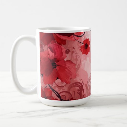 Red Bloom Symphony Kaffeetasse (Links)