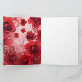 Red Bloom Symphony Karte (Innenseite)