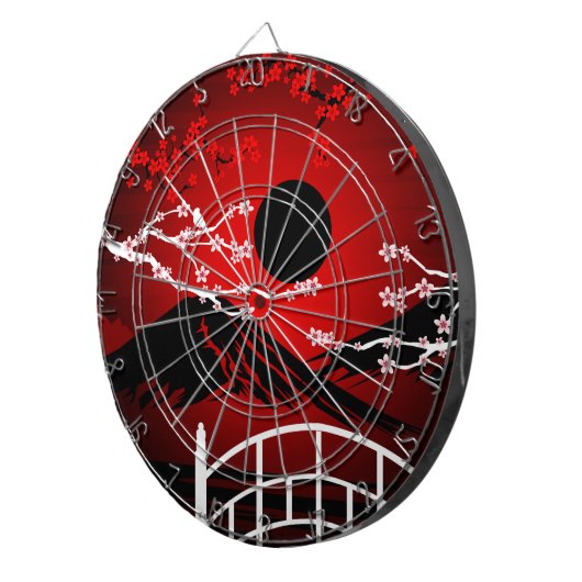 Red Blossom Dartscheibe (Vorderseite rechts)