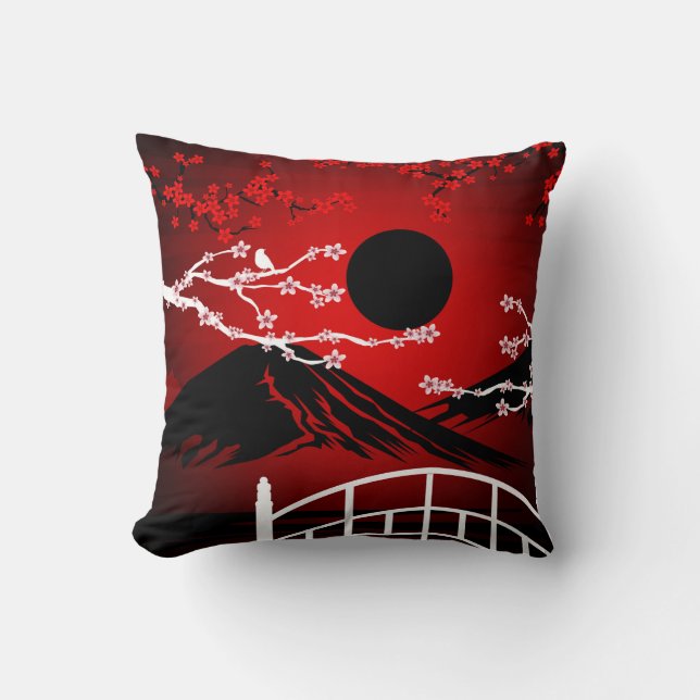 Red Blossom Kissen (Vorderseite)