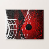 Red Blossom Puzzle (Horizontal)