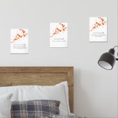 Red Blossom Ramadan Wall Art – Dua Set  (Schlafzimmer)