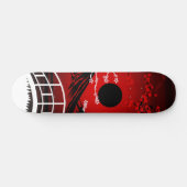 Red Blossom Skateboard (Horizontal)
