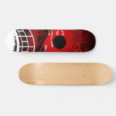 Red Blossom Skateboard (Horizontal)