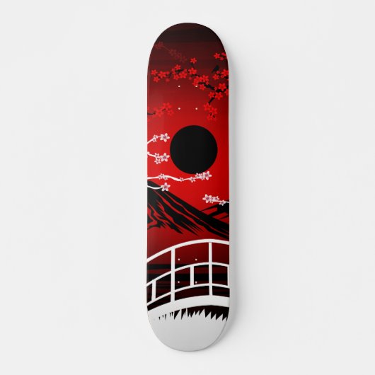 Red Blossom Skateboard (Vorne)