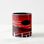 Red Blossom Zweifarbige Tasse (Mittel)