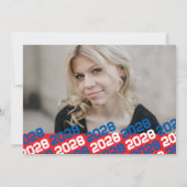 Red & Blue Abschluss 2 Foto Ankündigung (Rückseite)